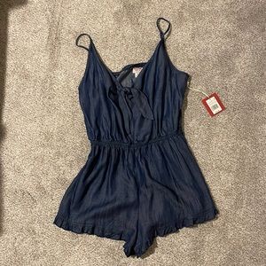 Denim romper
